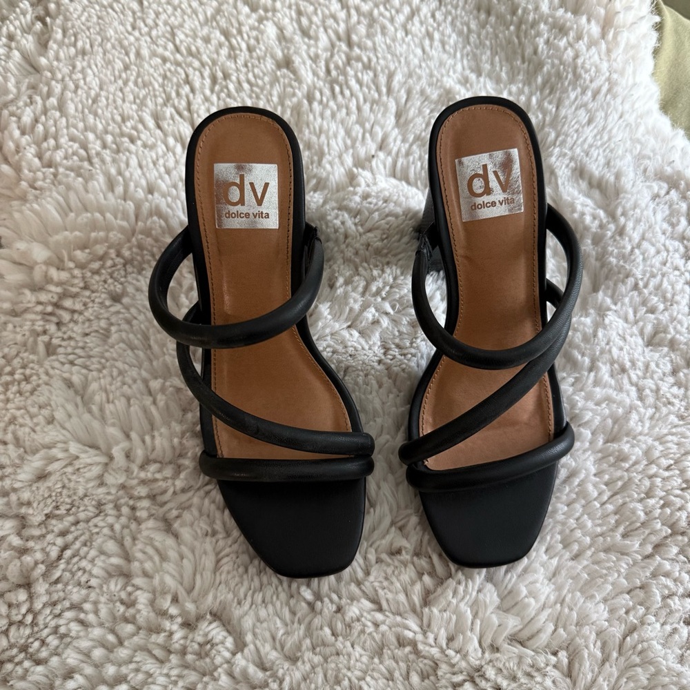 Dolce Vita Black Strappy Heels